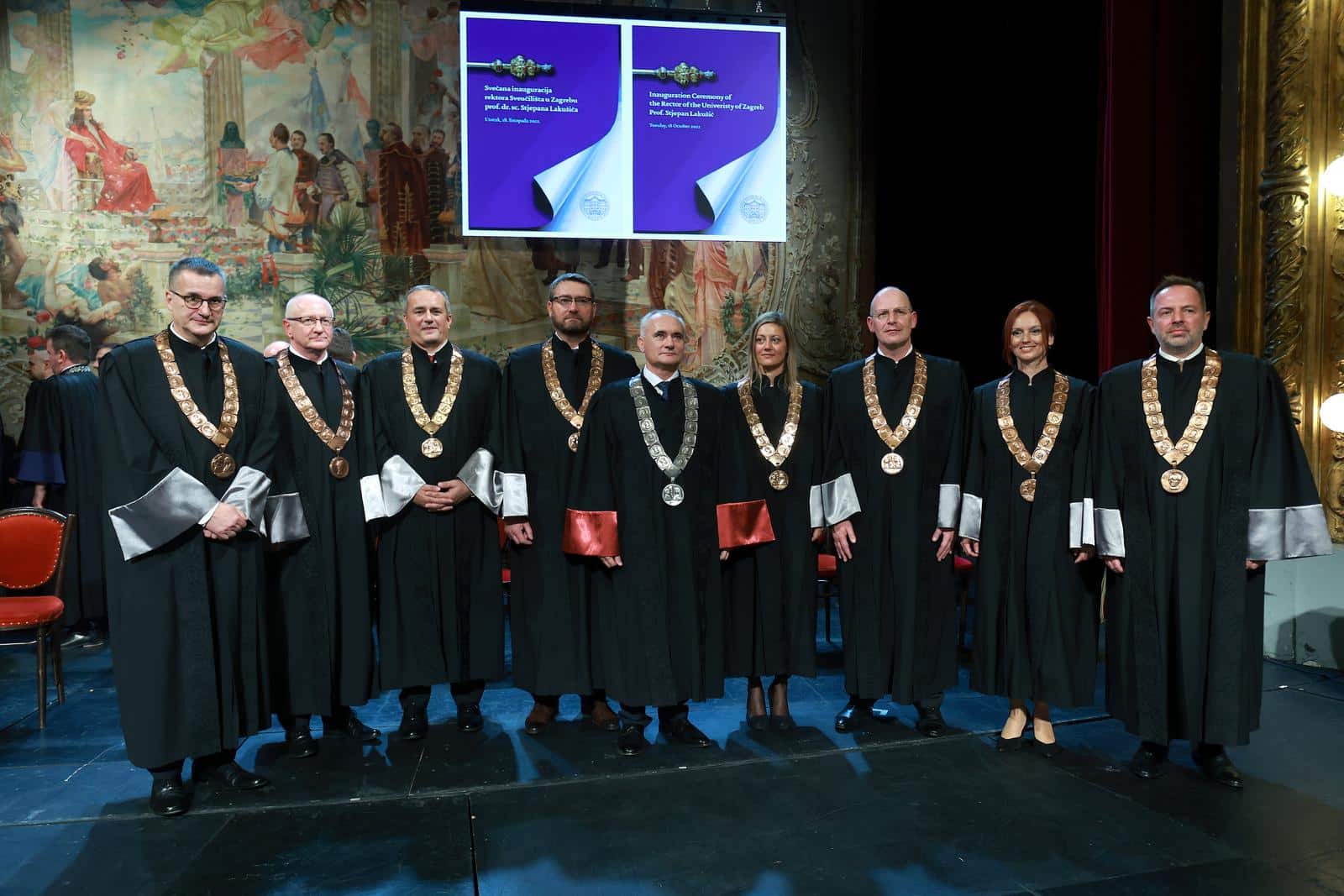 Zagreb: Svečana inauguracija rektora Sveučilišta u Zagrebu Stjepana Lakušića