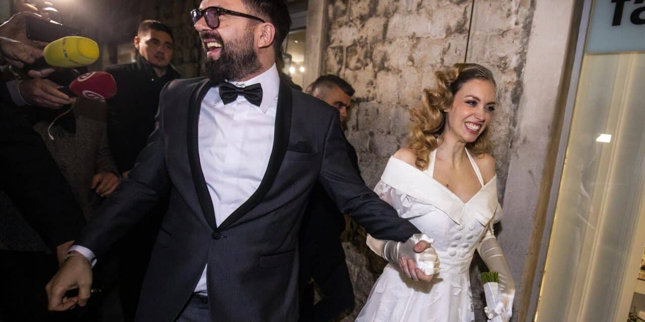 Split: Vjenčanje Hane Huljić i Petra Graše u crkvi sv Dominika