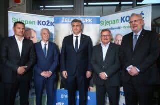 Zaprešić: Plenković dao podršku Željku Turku i Stjepanu Kožić za drugi krug lokalnih izbora