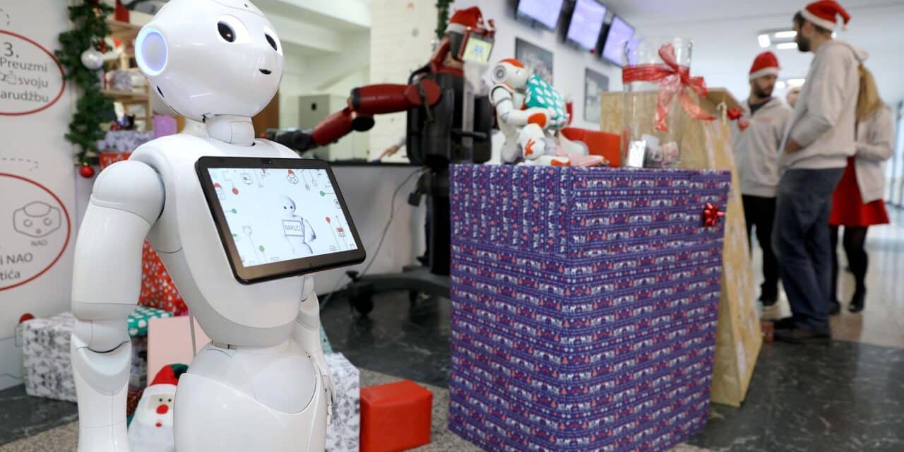 Zagreb: Roboti u humanitarnoj akciji pripremali i posluživali kuhano vino i kolače