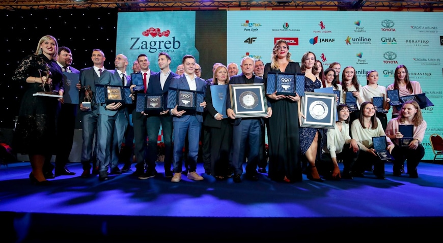 Zagreb: U hotelu Westin održana dodjela nagrada najuspješnijim sportašima po izboru HOO-a