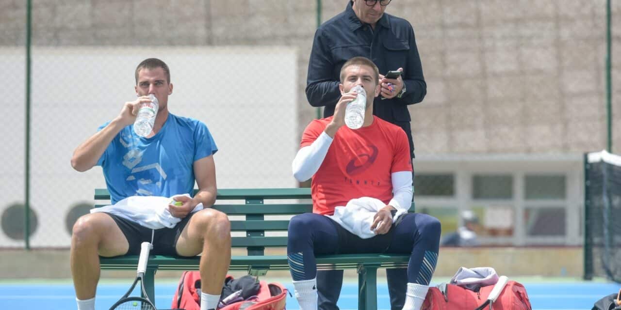 Zadar: Trening hrvatske Davis Cup reprezentacije na Višnjiku