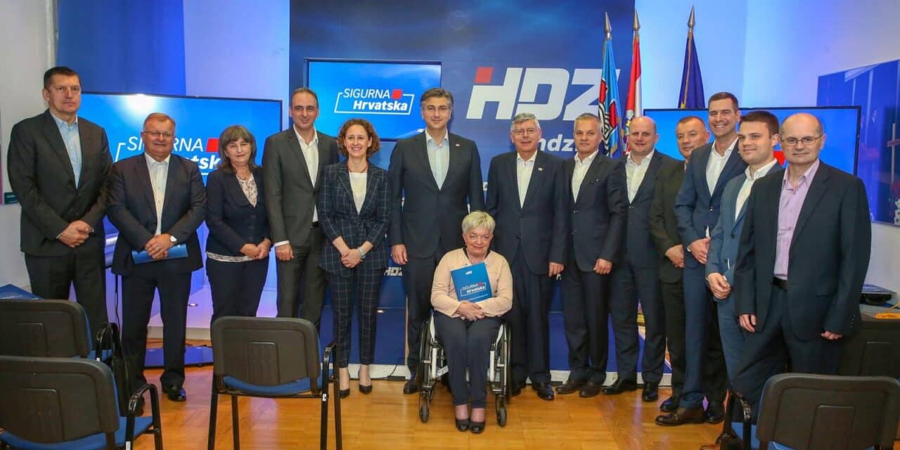 Zagreb: Predstavljanje kandidata na listi HDZ-a za I. izbornu jedinicu