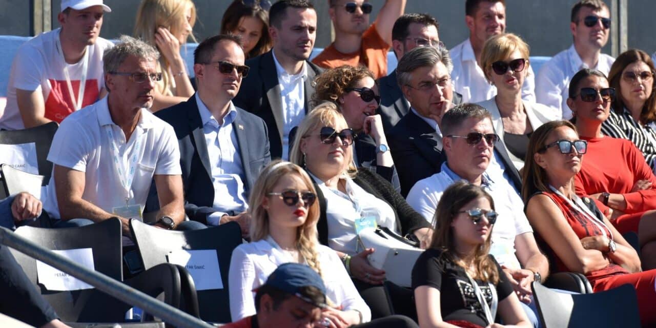 Zadar: Andrej Plenković u društvu kolega posjetio teniski turnir Adria Tour