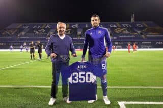Zagreb: Arijan Ademi dobio je majicu za jubilarni 350. službeni nastup