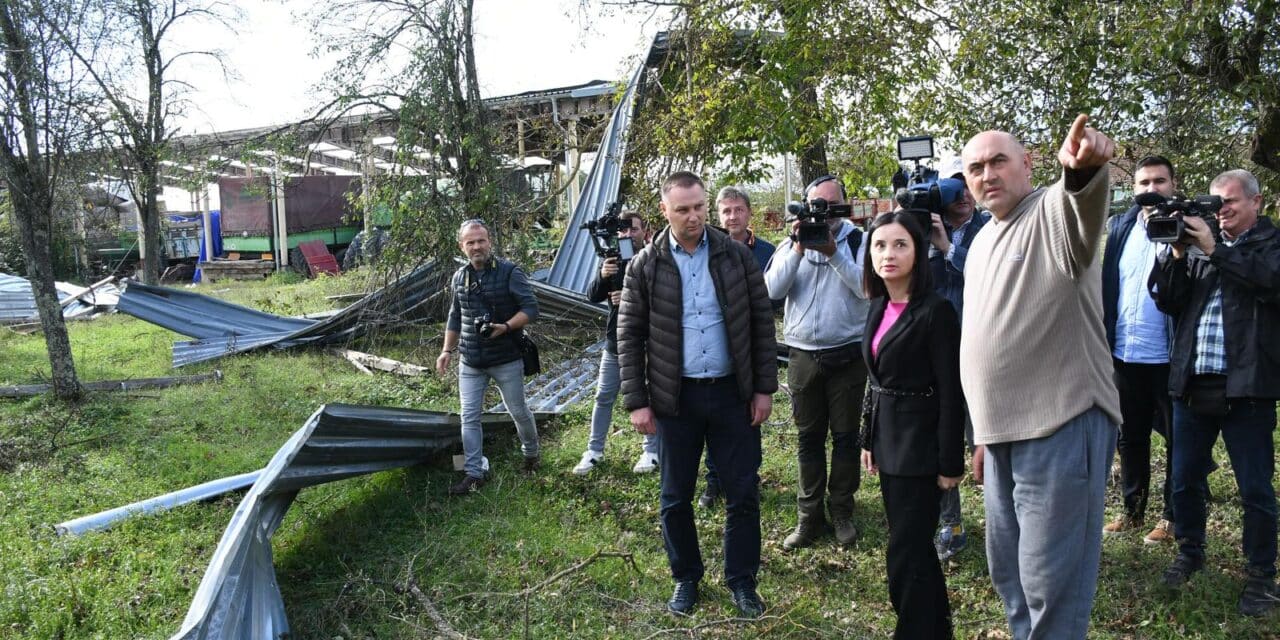 Ministrica Vučković obišla poljoprivredna gospodarstva Bjelovarsko-bilogorske županije pogođena nevremenom