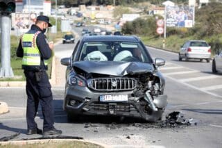 Šibenik: Na Jadranskoj magistrali sudarila se dva automobila