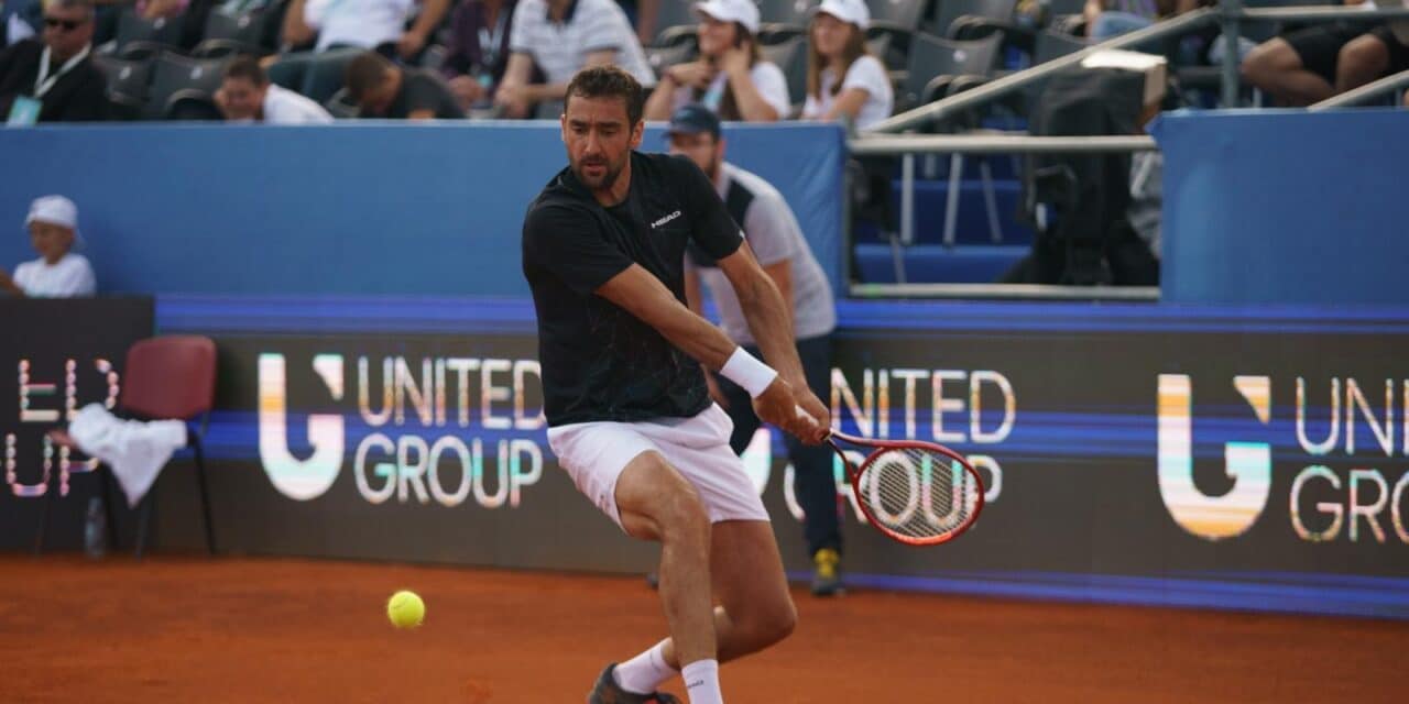 Zadar: Marin Ćilić i Danilo Petrović u meču Adria Tour teniskog turnira