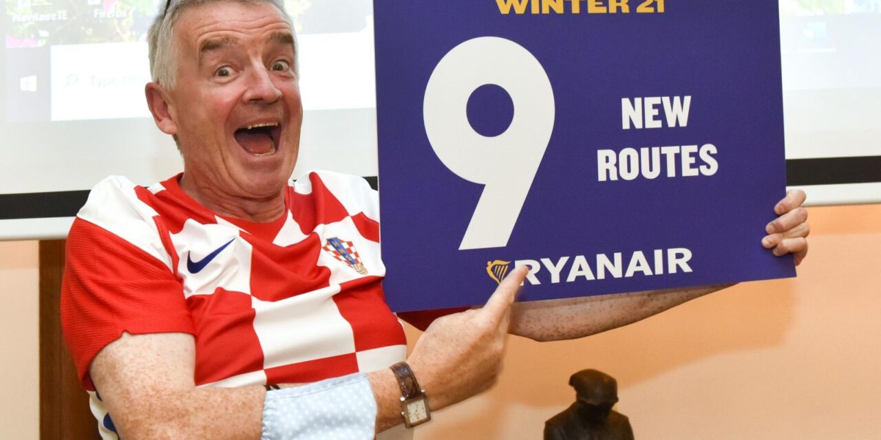 Zagreb: Izvršni direktor Ryanaira Michael O’Leary predstavio investiciju vrijednu 300 milijuna $
