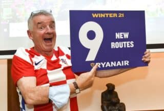 Zagreb: Izvršni direktor Ryanaira Michael O’Leary predstavio investiciju vrijednu 300 milijuna $