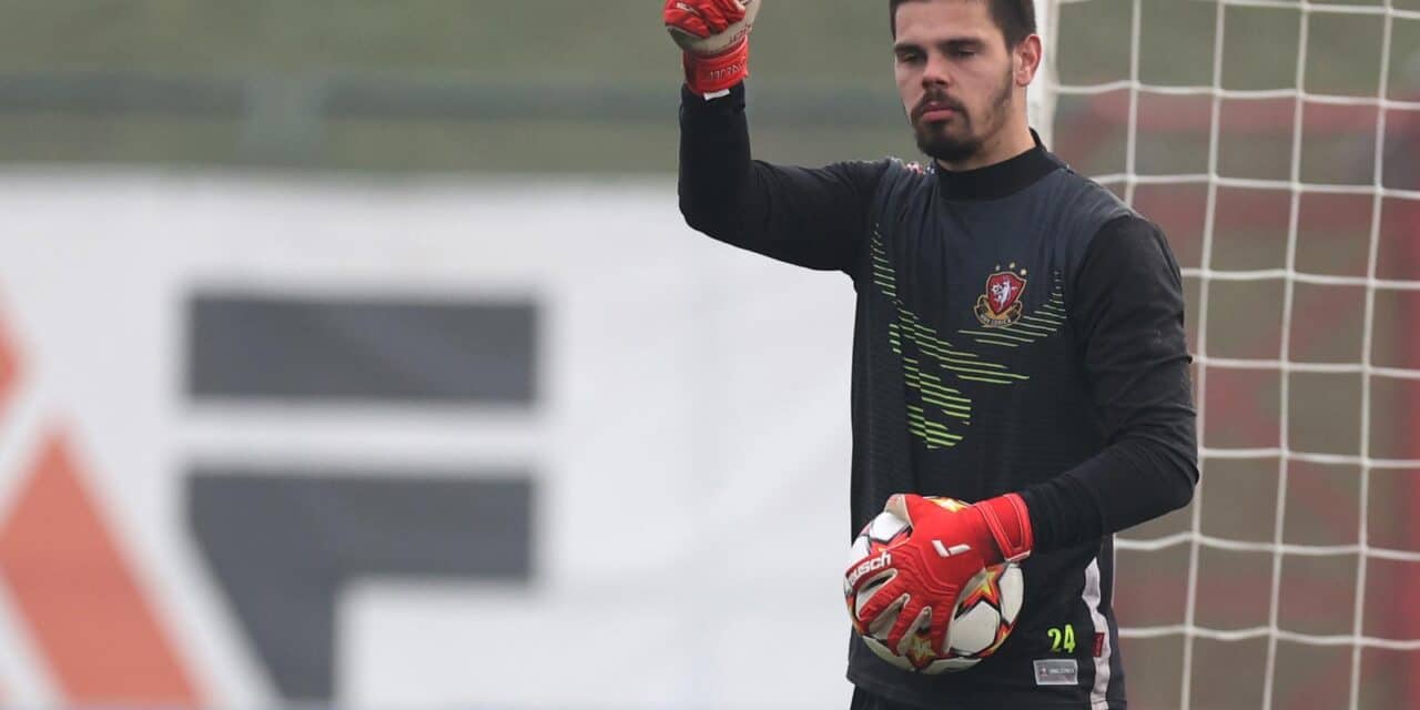 Velika Gorica: Zagrijavanje igrača prije početka utakmice HNK Gorica – NK Lokomotiva