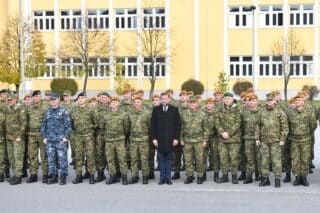 Varaždin: Ministar Banožić na ispraćaju 38. hrvatskog kontingenta u NATO operaciju u Republiku Kosovo