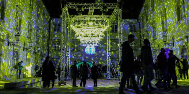 Zagreb: Festival svjetla na Gornjem gradu.