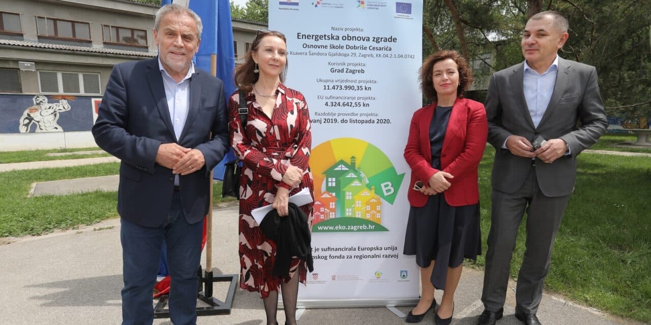 Zagreb: Najavljena energetska obnova zgrade OŠ Dobriše Cesarića