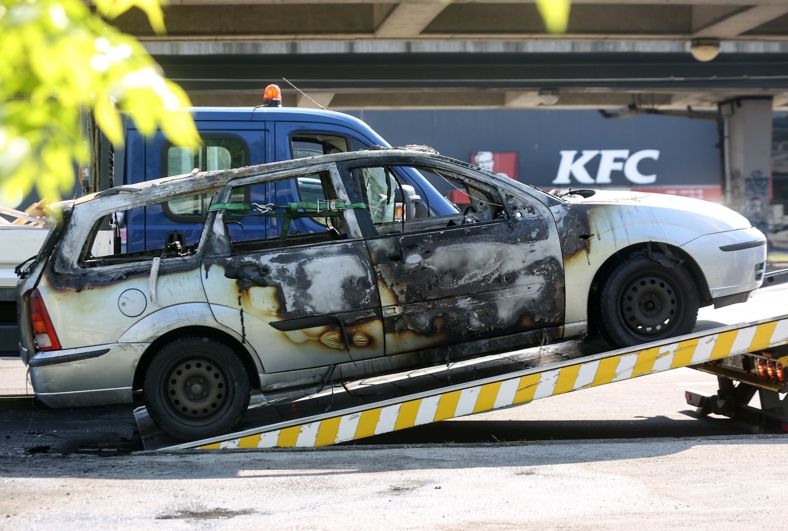 Zagreb: Kod Mosta mladosti izgorio automobil