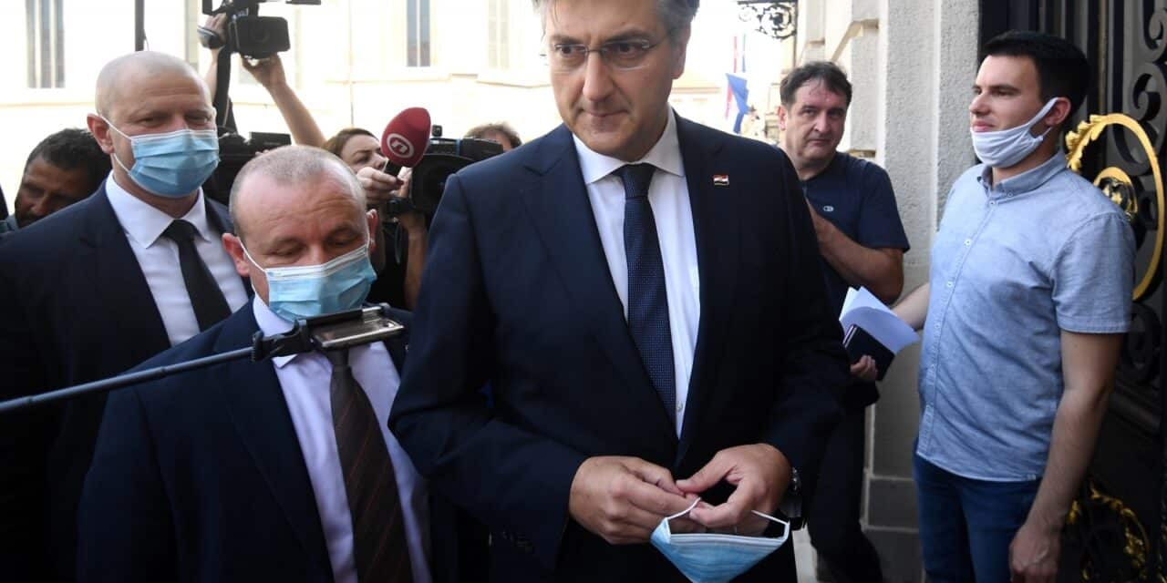 Zagreb: Dolazak premijera Andreja Plenkovića u Sabor na imenovanje nove Vlade