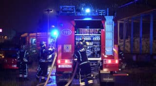 Zagreb: Požar na objektu u sklopu Zapadnog kolodvora