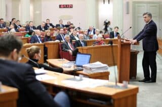 Zagreb: Premijer Plenković na raspravi o proračunu za 2023