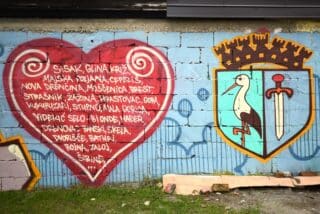 Zagreb: Grafit u Savskoj gaju posvećen Petrinji