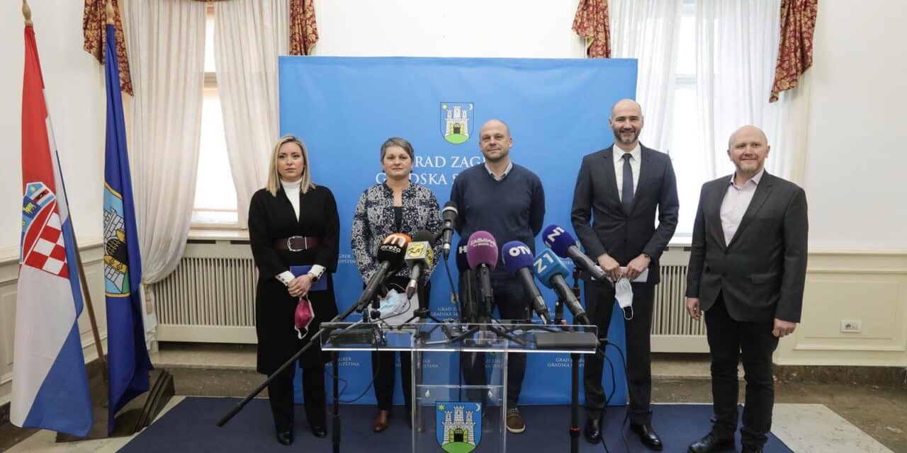 Zagreb: Članovi Kluba gradskih zastupnika SDP-a održali konferenciju za medije