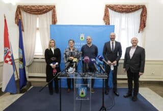 Zagreb: Članovi Kluba gradskih zastupnika SDP-a održali konferenciju za medije