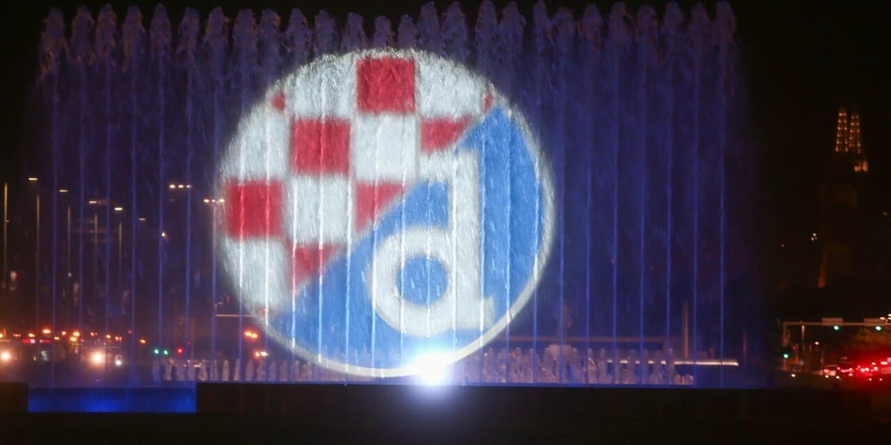 Zagrebačke fontane svijetle Dinamu u čast za europsko ‘proljeće’