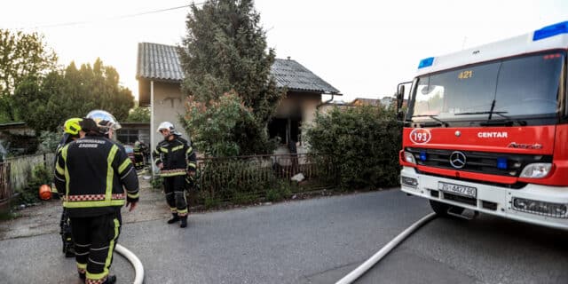 Zagreb: Požar obiteljske kuće u ulici Franje Malnara