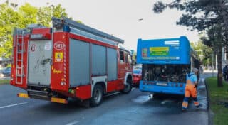 Zagreb: Na Selskoj cesti zapalio se ZET-ov autobus
