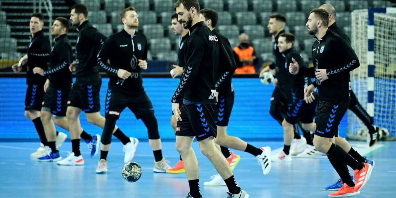 Zagreb: Zagrijavanje igrača prije početka utakmice PPD Zagreb i Meshkov Brest