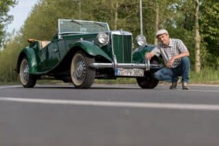 Zagreb: Oldtimer automobil MG TD iz 1950., vlasnika Andreja Hanžeka