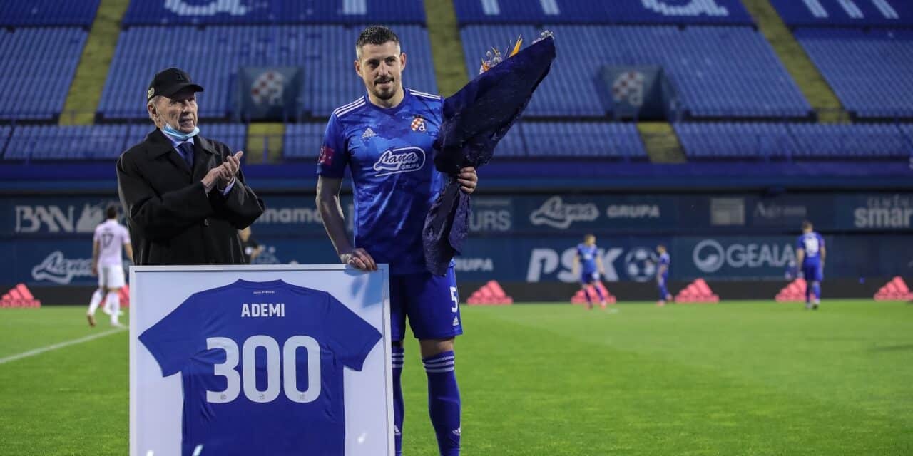 Zagreb: Uoči derbija Ademiju je uručen dres za 300 službenih nastupa za Dinamo