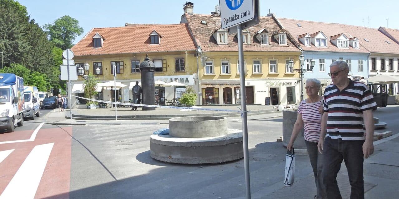 Zagreb: Nastavljeni su radovi na uspostavljanju pješačke zone u Vlaškoj ulici