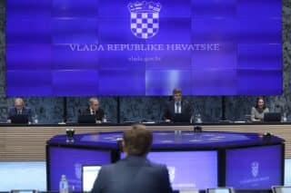 Zagreb: Sjednica Vlade u prosstorijama NKS-a