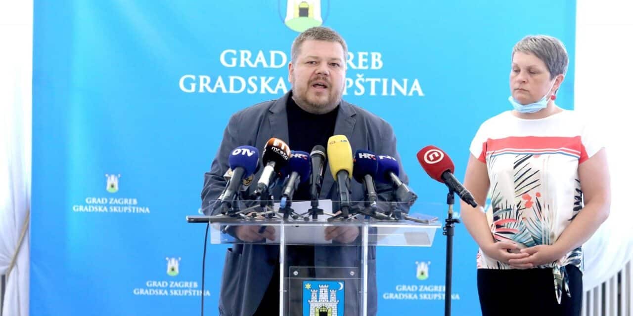 Zagreb: Ivan Račan i Davorka Moslavac Forjan na konferenciji za medije