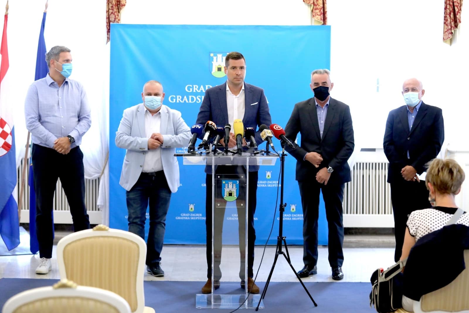 Zagreb: Zastupnici HDZ-a i HSLS-a održali su konferenciju za medije
