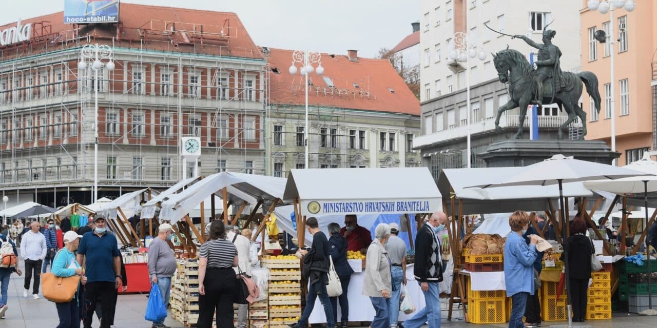 Zagreb: Na glavnom Trgu otvorena je manifestacija 7. Dani Slavonije