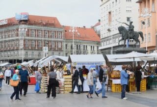 Zagreb: Na glavnom Trgu otvorena je manifestacija 7. Dani Slavonije