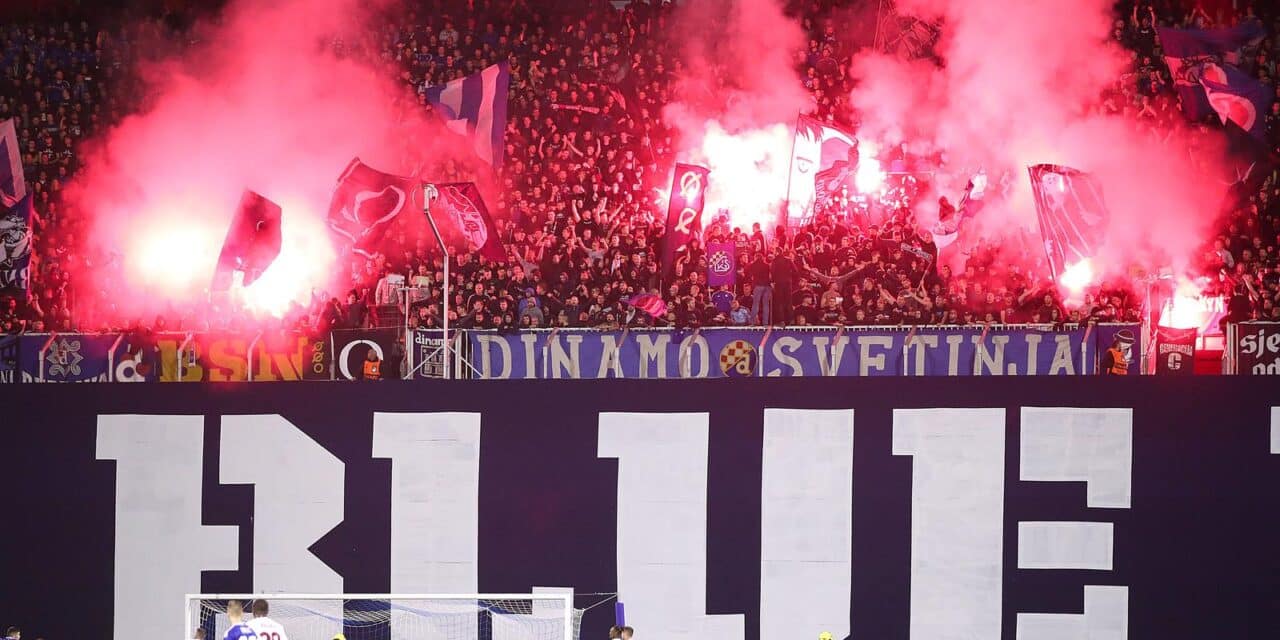 Navijači na stadionu Maksimir tijekom utakmice između Dinama i Milana