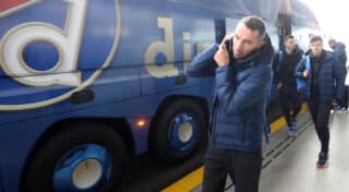 Zagreb: Odlazak GNK Dinamo na okršaj s Atalantom
