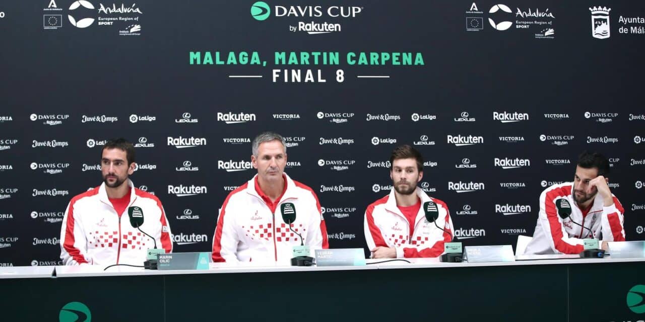 Malaga: Konferencija za medije hrvatske teniske reprezentacije nakon poraza od Australaca