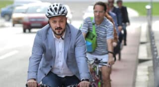 Zagreb: Gordan Maras predvodio biciklističku povorku u svrhu uređenja biciklističkih staza