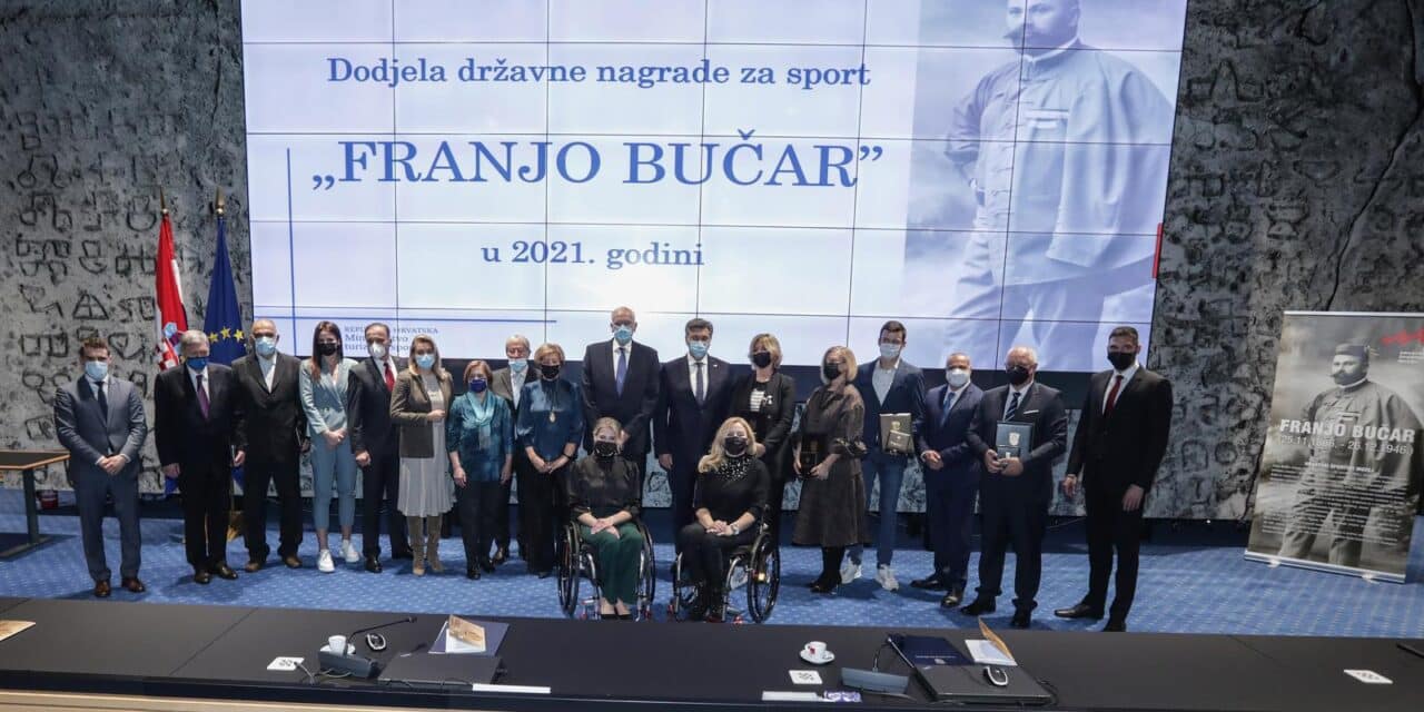 Zagreb: Svečana dodjela Državne nagrade za sport “Franjo Bučar” za 2021. godinu