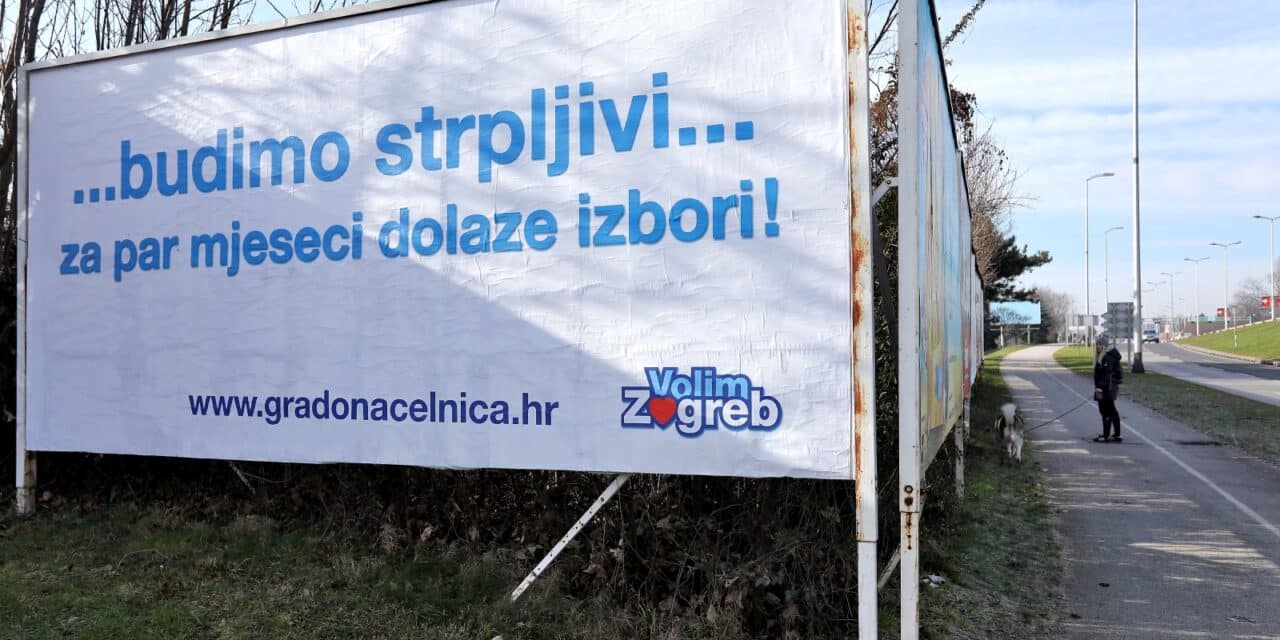 Zagreb: Vesna Škare Ožbolt plakatima se priključila predkampanji za lokalne izbore