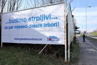 Zagreb: Vesna Škare Ožbolt plakatima se priključila predkampanji za lokalne izbore