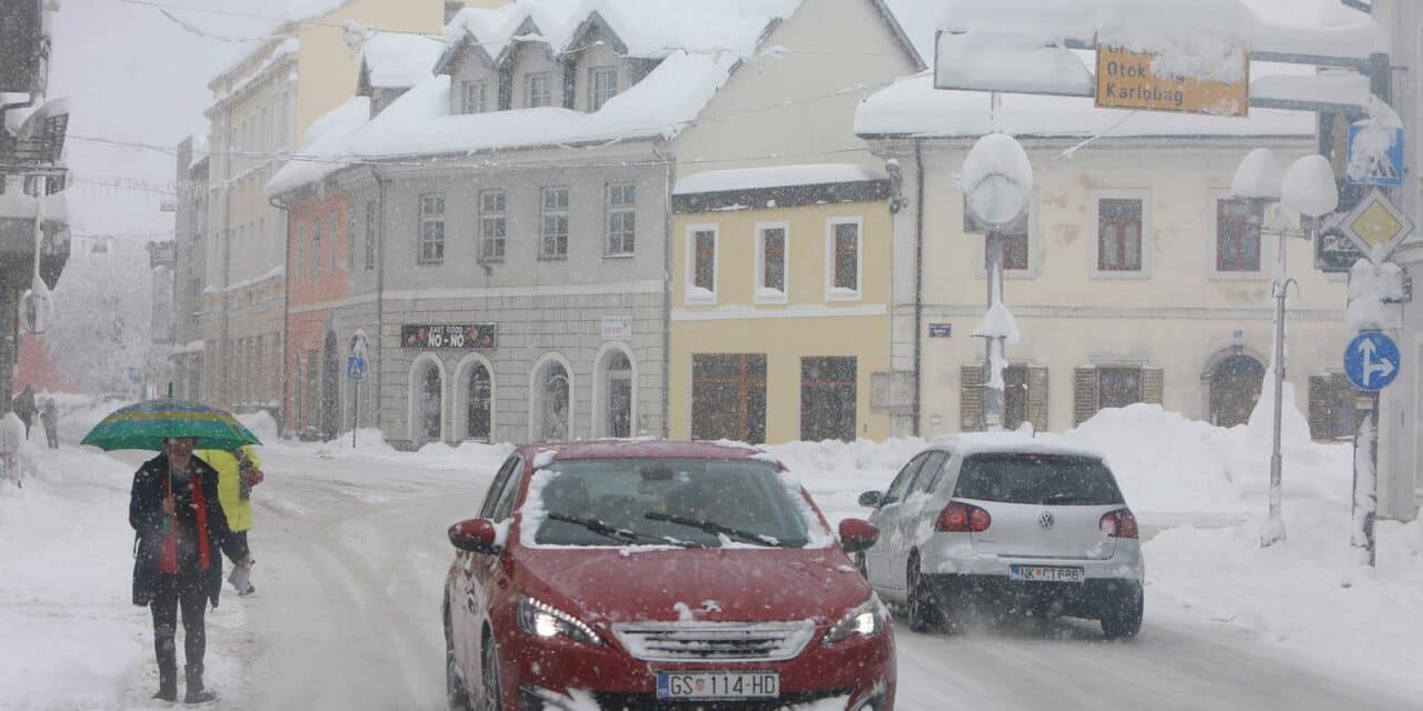 promet gužva snijeg