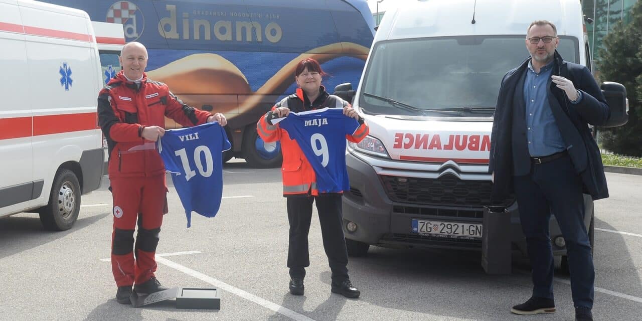 Zagreb: Dinamo donirao dva vozila hitne pomoći gradskom stožeru civilne zaštite