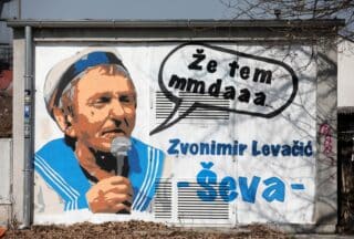 Zagreb: Mural Zvonimira Levačića – Ševe na trafostanici na Peščenici
