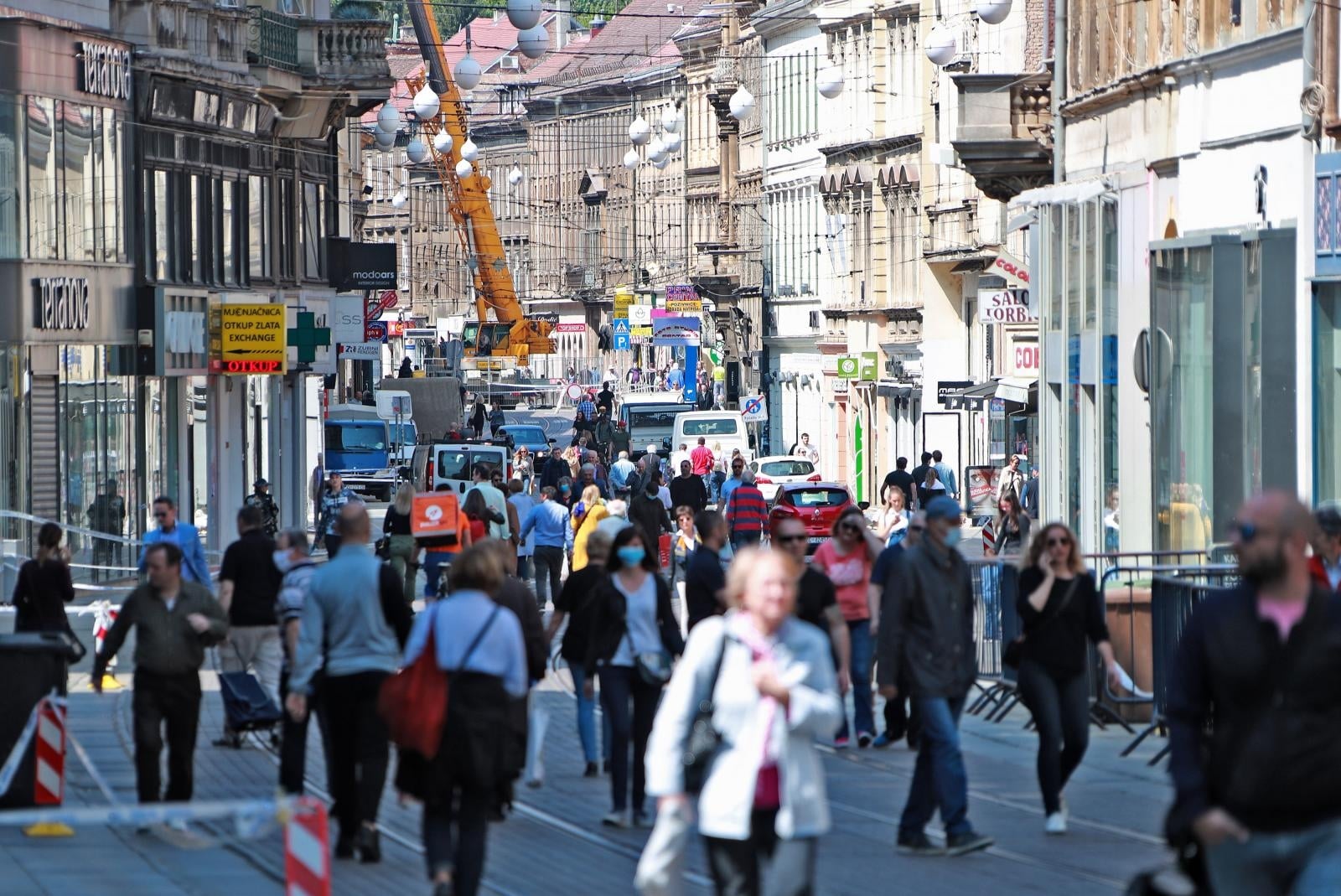 Atmosfera u centru Zagreba nakon prve faze popuštanja mjera uzrokovane koronavirusom