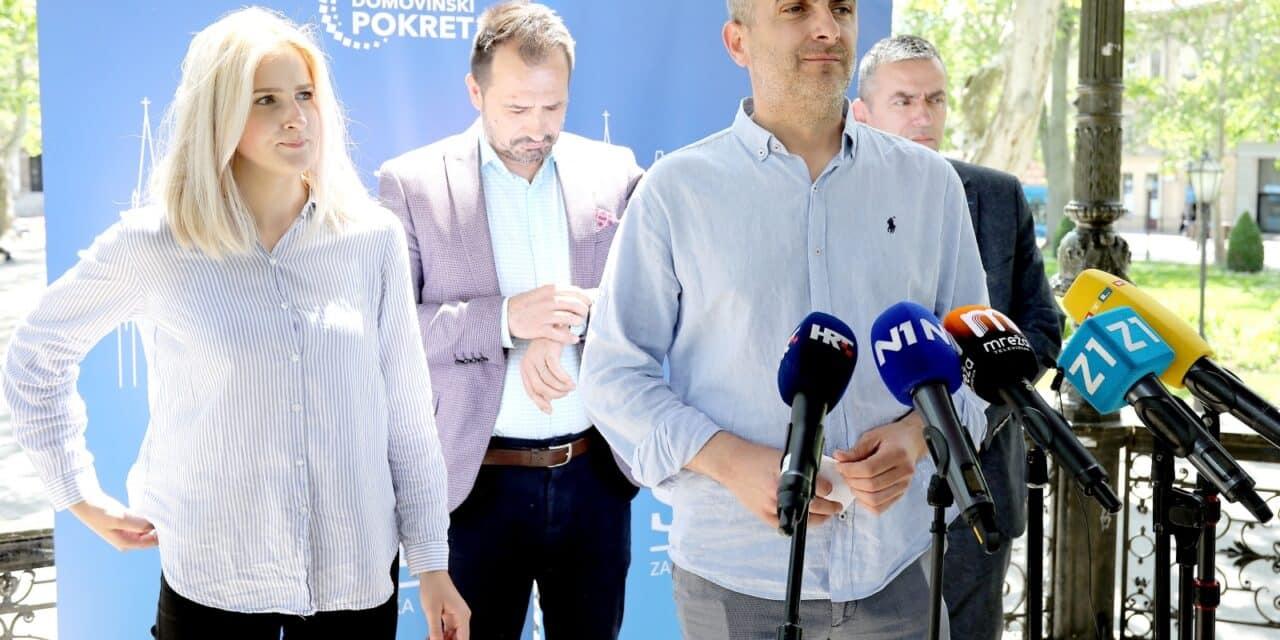 Zagreb: Stožer Miroslava Škore održao konferenciju za medije na Zrinjevcu