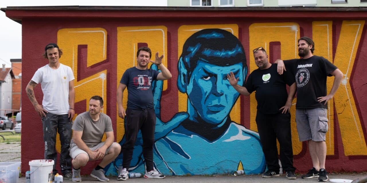 Zagreb: Ekipa umjetnika vratila život popularnom muralu Spocka na Trešnjevci